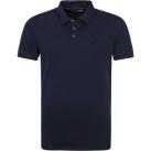 Image of T-shirt No Excess Polo Stone Washed Bleu Foncé