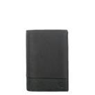 Image of <p>Portefeuille en cuir de vachette de la ligne <strong>Anchorage</strong> signée <strong>Serge Blanco</strong>. Dans un style intemporel, il est bien équipé et se compose de 3 volets avec 4 poches plates dont une transparente et une au dos, une poche zip