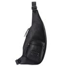 Image of <p>Sac asymétrique<strong> Wylson Hanoï</strong> en similicuir. <br />Il s'organise avec un compartiment à fermeture latérale par zip et une poche zippée avec la poche aimantée sur le devant. <br />Se porte en travers grâce à sa bandoulière ajustable. <br