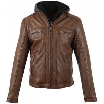 Image of Blouson Oakwood Blouson en cuir Ref 44562 Drink 0502 marron