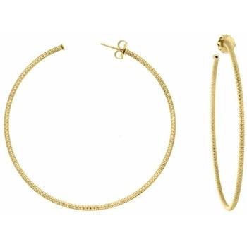 Image of Boucles oreilles Orusbijoux Boucles D'oreilles Créoles Argent Doré Très Grand Modèle