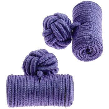 Image of Boutons de manchettes Clj Charles Le Jeune Passementerie Cylindre Mauve