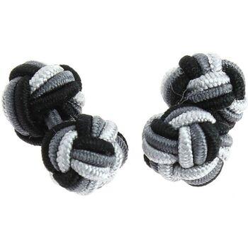 Image of Boutons de manchettes Clj Charles Le Jeune Passementerie Dallas Gris