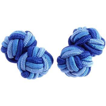 Image of Boutons de manchettes Clj Charles Le Jeune Passementerie Kent Bleu