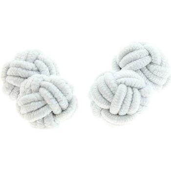 Image of Boutons de manchettes Clj Charles Le Jeune Passementerie RONDO Blanc