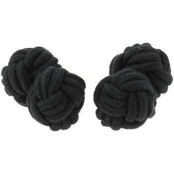 Image of Boutons de manchettes Clj Charles Le Jeune Passementerie RONDO Noir Charbon