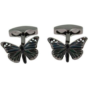 Image of Boutons de manchettes Simon Carter Boutons de manchette Papillon Bleu et vert