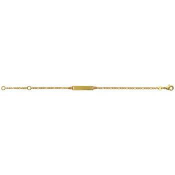 Image of Bracelets Brillaxis Gourmette enfant plaqué or