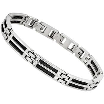 Image of Bracelets Lotus Bracelet Style Men in Black acier