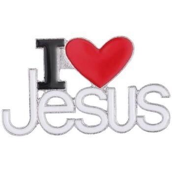 Image of Broches Clj Charles Le Jeune Pin's I Love Jesus