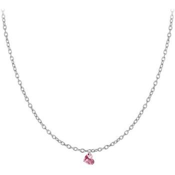 Image of Collier Sc Crystal B2382-ARGENT-10004-ROSE