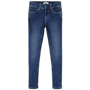 Image of Ensembles enfant Name it PATALON NKFPOLLY DNMTASIS 3470 - DARK BLUE DENIM - 158