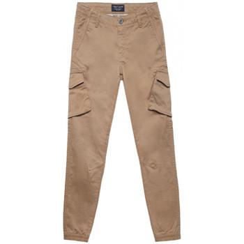 Image of Ensembles enfant Teddy Smith PANTALON BATTLE JR DRILL - BOIS BRUN - 14 ans