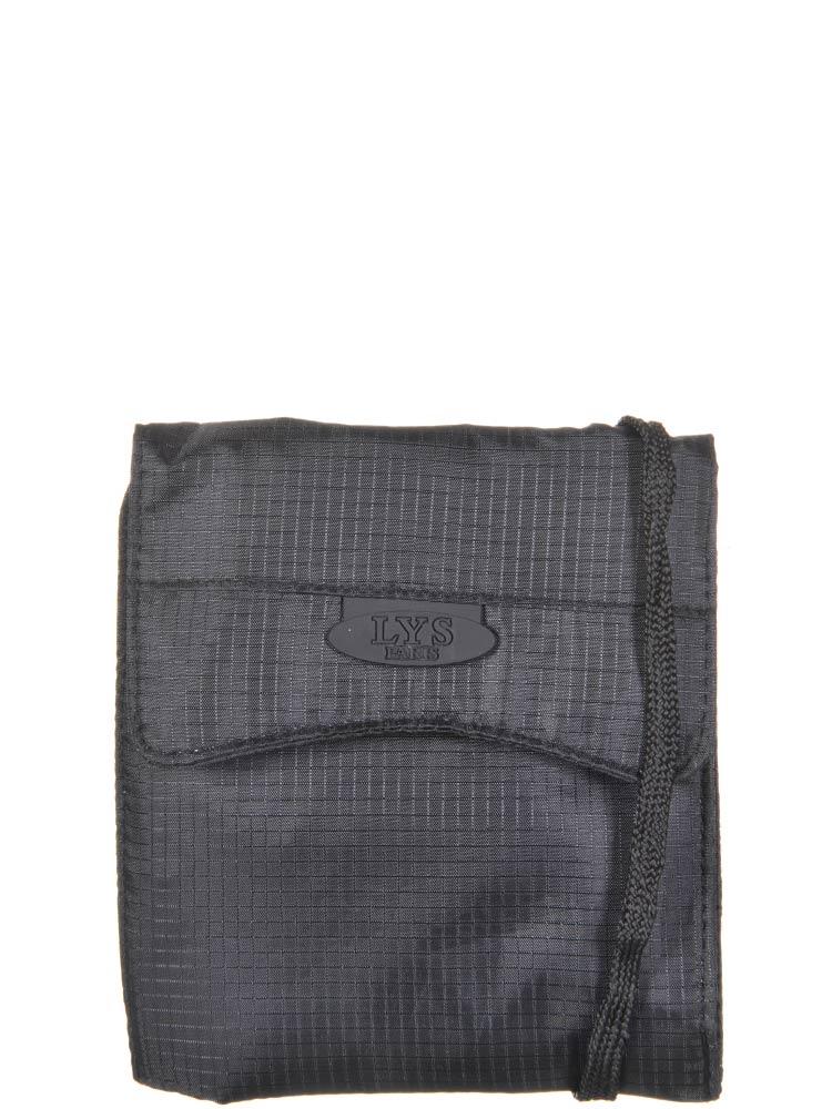 Image of Pochette papiers à porter sur ou sous vos vêtements. Elle se deplie et laisse apparaitre deux poches à fermeture Eclair, deux petites poches plaquées et un emplacement pour carte bancaire. Bandoulière ajustable qui se range dans une poche dorsale.- Format