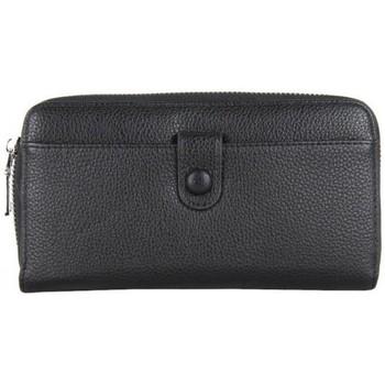 Image of Portefeuille A Découvrir ! Portefeuille à zip - Déco simple - Noir