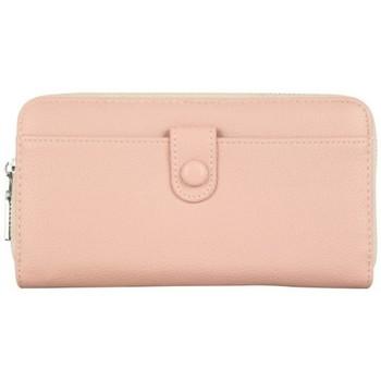 Image of Portefeuille A Découvrir ! Portefeuille à zip déco simple - Rose poudré