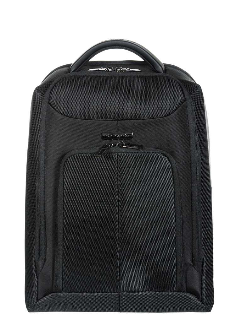 Image of Sac à dos en nylon, double compartiment, pour PC 16' signé Samsonite. L'intérieur du premier compartiment est matelassé pour recevoir vos documents A4. Le second compartiment propose un emplacement matelassé pour tablette, un autre rembourré pour PC 16' e