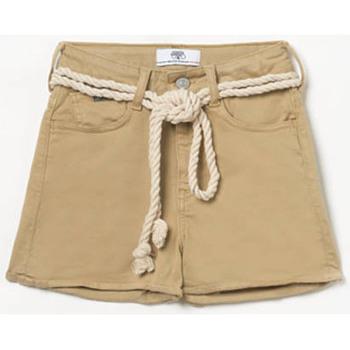 Image of Short enfant Le Temps des Cerises Short tiko taille haute beige