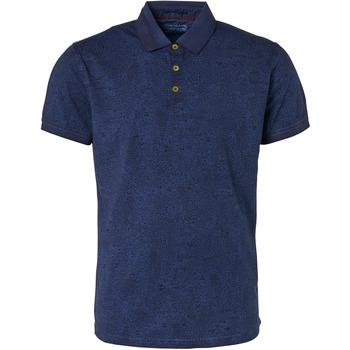 Image of T-shirt No Excess Polo Imprimé Bleu Foncé