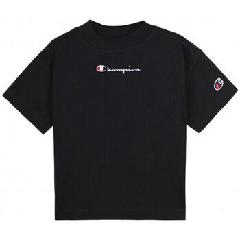 Image of T-shirt enfant Champion Tee shirt fille croc top noir 403940 - 10 ANS