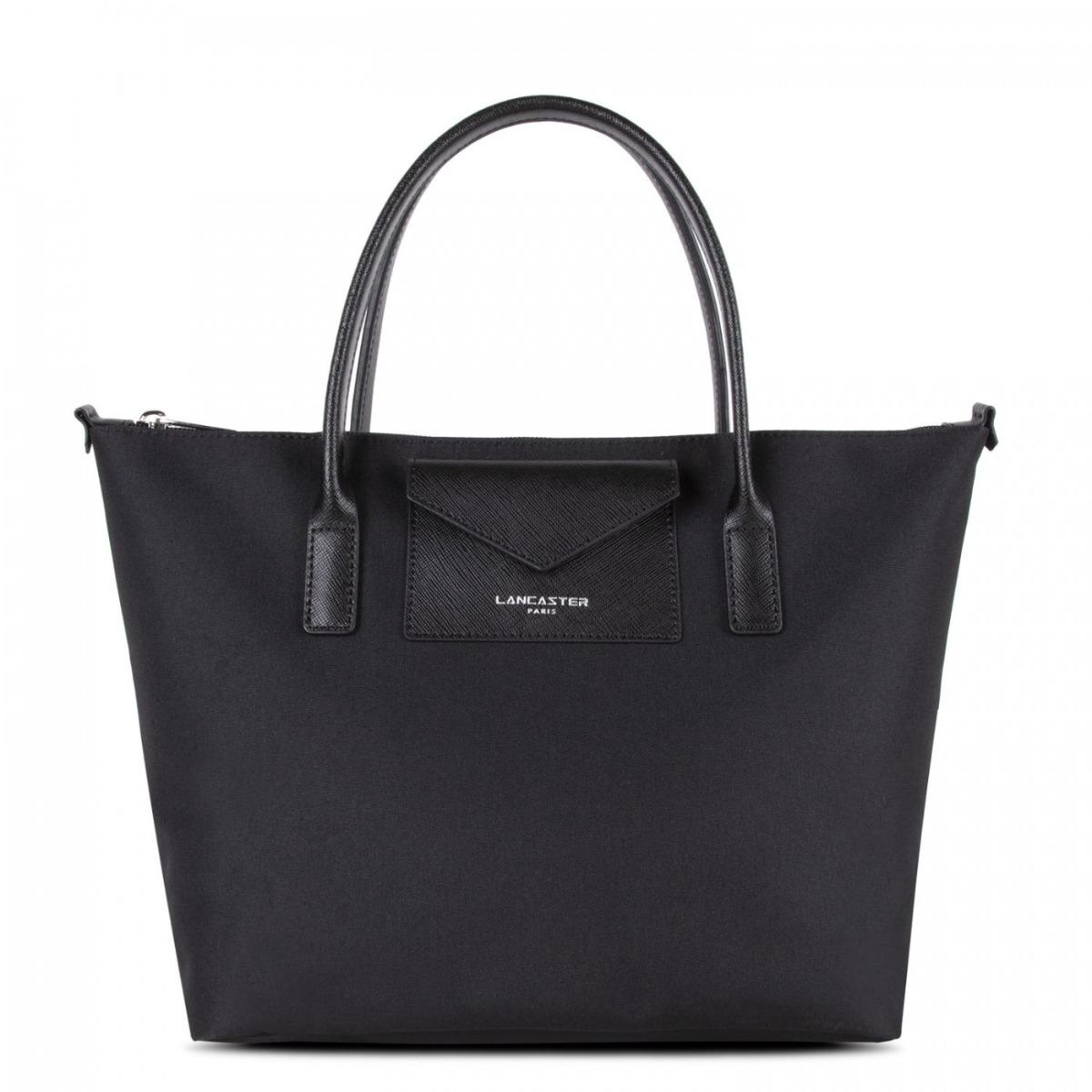 Image of <div data-content-type="html" data-appearance="default" data-element="main"><p>Sac cabas à main (S)<strong> Lancaster Smart Kba</strong> en toile et détails cuir. <br />Peu fragile, non doublé mais avec une poche zippée, il se