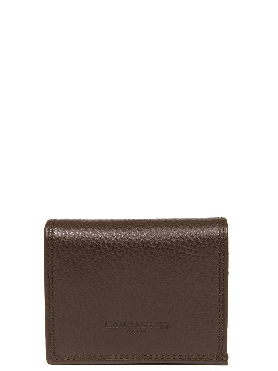 Image of <p>Petit porte-monnaie pour homme en cuir grainé <strong>Gentlemen</strong> de <strong>Lancaster</strong>. <br />Il dispose de deux emplacements au format carte bancaire et d'un porte monnaie avec rabat à pression. <br />Nos photographies sont retouchées.