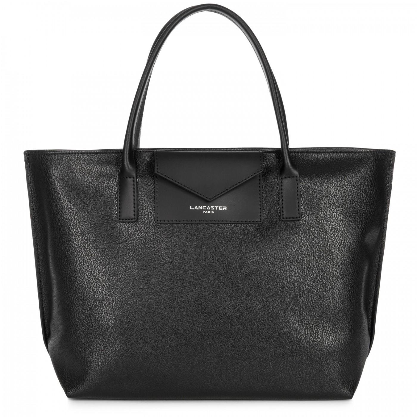 Image of <p>Petit sac shopping (S) Lancaster Maya en synthétique et détails cuir. <br />Un cabas parfait au quotidien ! <br />Peu fragile, non doublé mais avec une poche zippée, il se porte à la main et contiendra tous vos essentiels. <br />Poche zippée au dos. <b