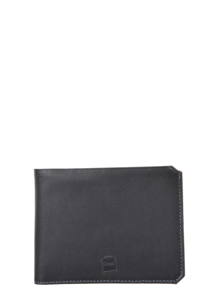 Image of <p>Portefeuille pour homme en cuir de vachette par <strong>Gsell</strong>.<br />Il s'organise avec <strong>8 emplacements</strong> pour carte bancaire dont une en vue transparente, une poche zippée pour la monnaie, une poche à billets, deux poches plates