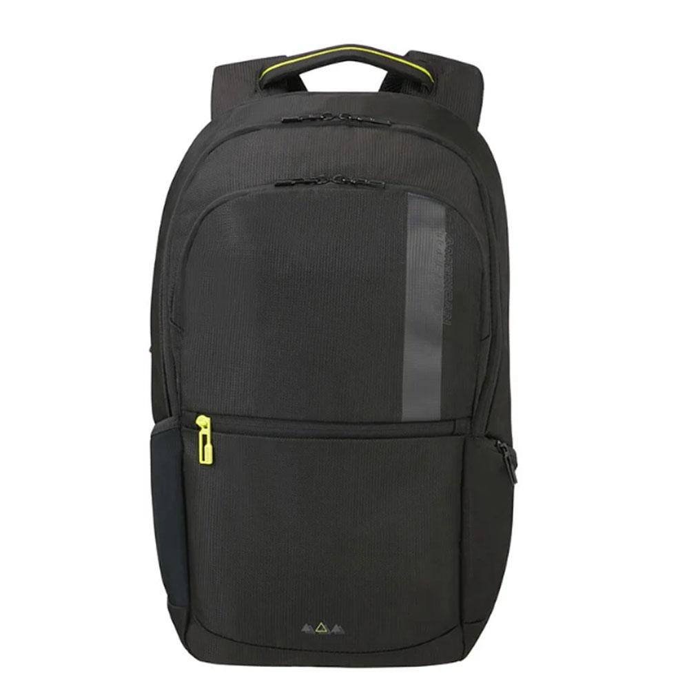 Image of <p>Sac à dos<strong> PC 17.3"</strong> American Tourister <strong>Work-E</strong> fabriqué à partir de bouteilles en PET recyclées. <br />Le sac à dos est parfaitement équipé pour la vie quotidienne, idéal pour vous rendre à votre université, votre bureau