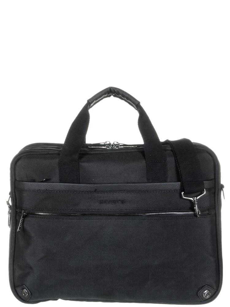 Image of <p>Serviette Davidt's double compartiments, pour PC15", en nylon.<br />Le premier compartiment contient un emplacement matelassé pour votre PC15", une poche téléphone, trois emplacements pour stylos et quatre poches pour carte de visite. <br />Le second c