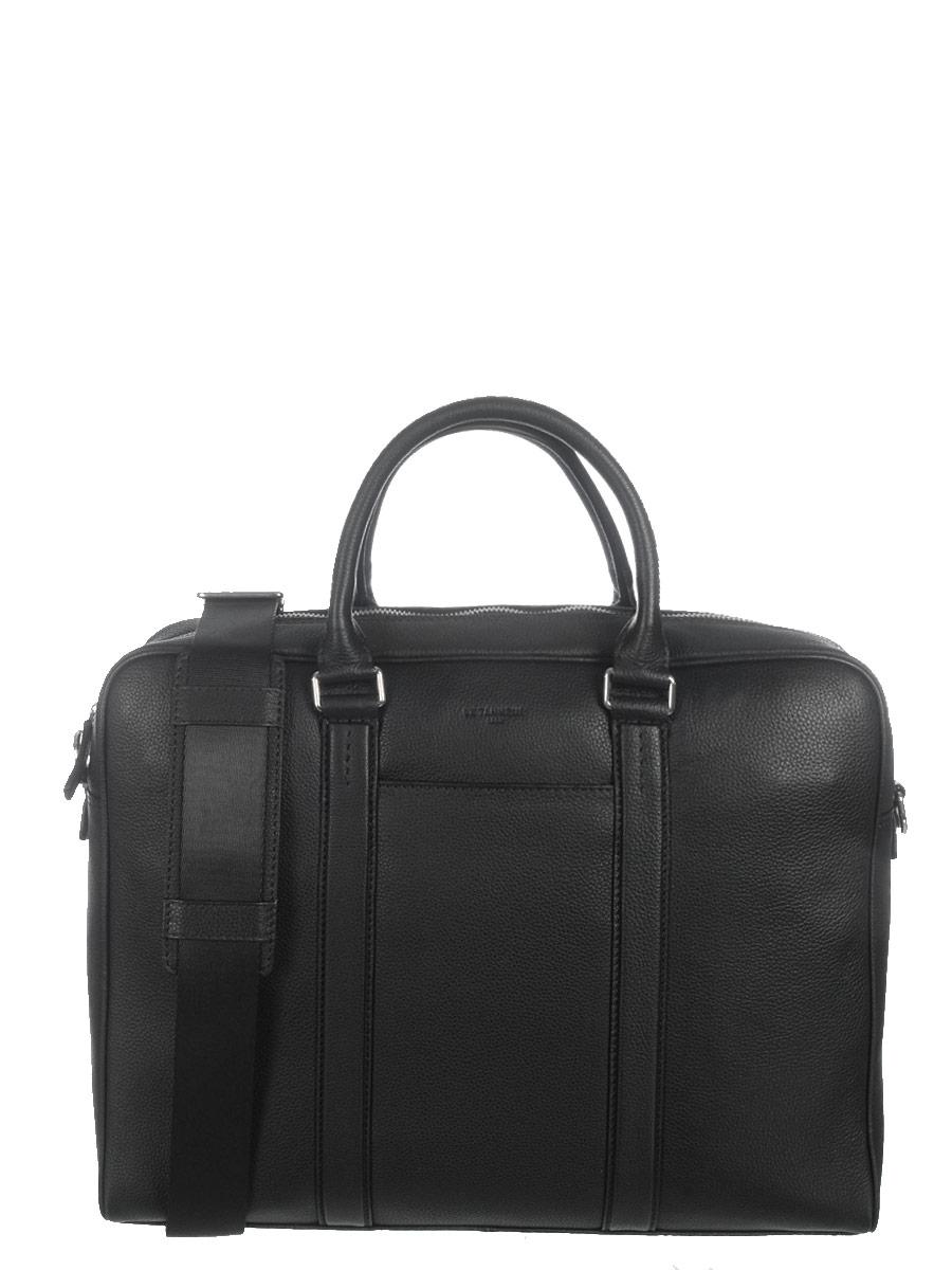 Image of <p>Serviette pour ordinateur portable 15" Le Tanneur en cuir grainé de la ligne Charles. <br />Elle possède une poche matelassée à l'intérieur pour votre PC et une pour votre tablette type Ipad (Taille compartiment PC : L 36 x H 26 x E 04 cm).<br /> La fi